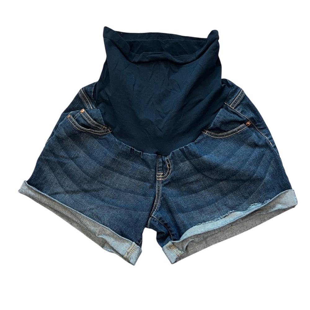 Maternity Indigo Blue Shorts